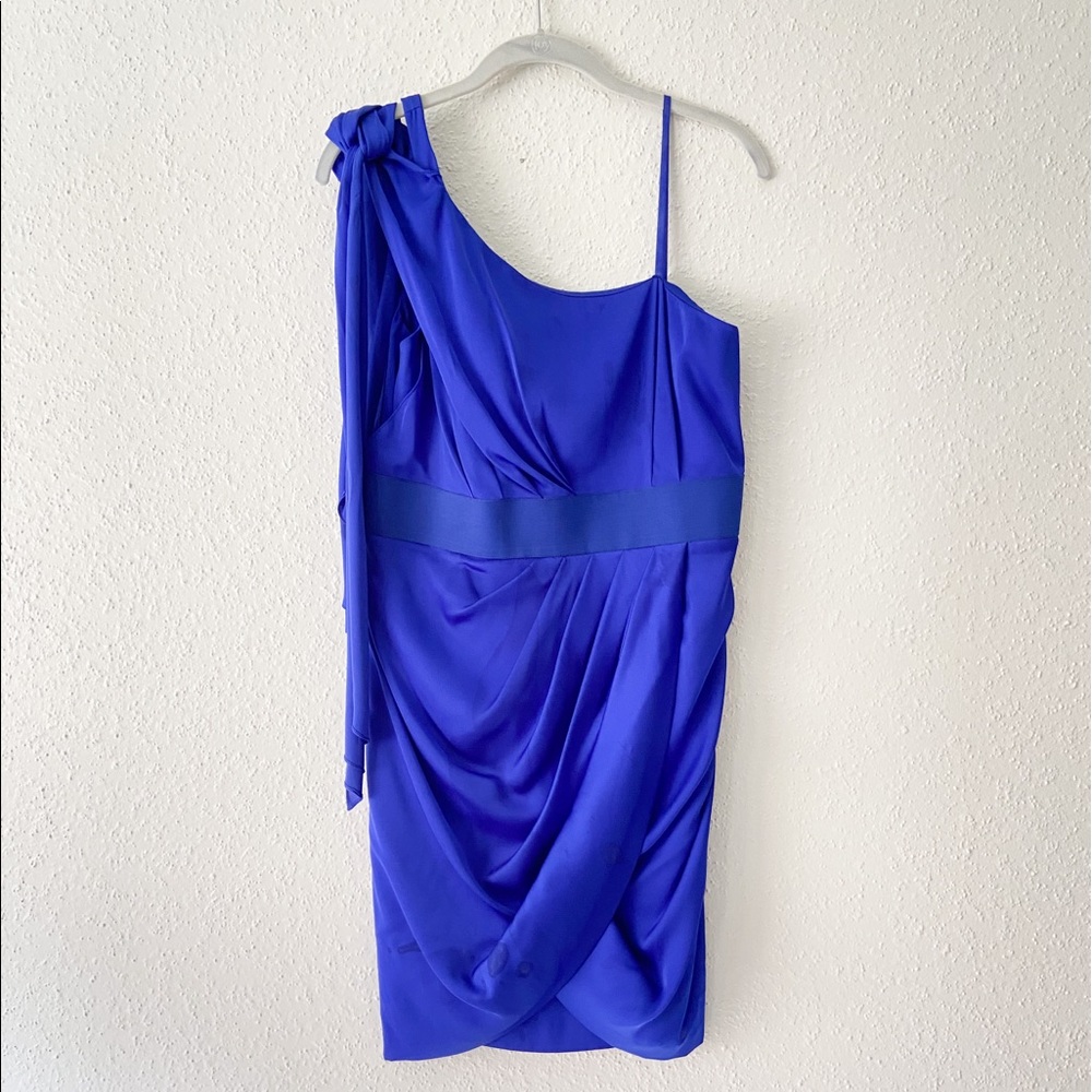 Caché One Shoulder Cocktail Dress
